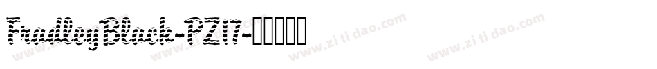 FradleyBlack-PZ17字体转换