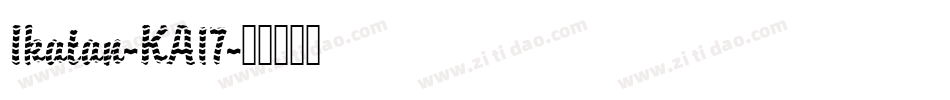 Ikatan-KA17字体转换