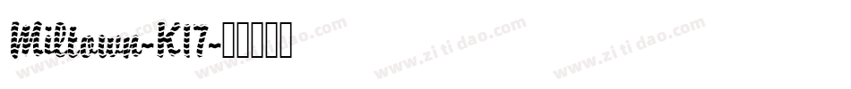 Miltown-K17字体转换
