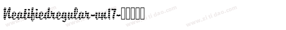 Neatifiedregular-vn17字体转换