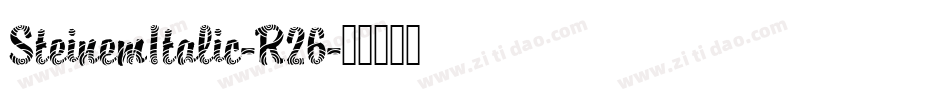 SteinemItalic-R26字体转换