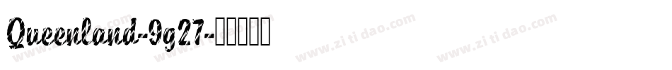 Queenland-9g27字体转换