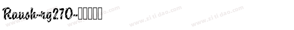 Raush-rg27O字体转换
