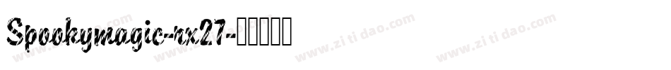 Spookymagic-rx27字体转换