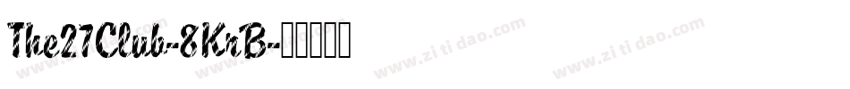 The27Club-8KrB字体转换
