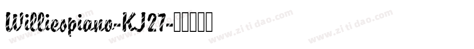 Williespiano-KJ27字体转换