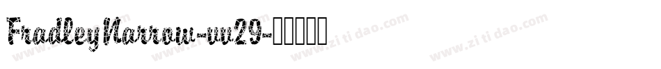 FradleyNarrow-vv29字体转换