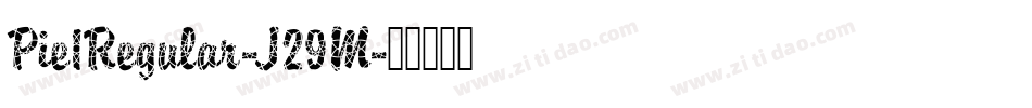 Pie1Regular-J29M字体转换