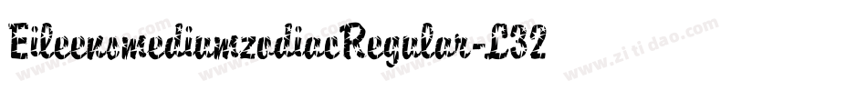 EileensmediumzodiacRegular-L32W字体转换
