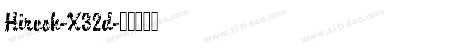 Hirosh-X32d字体转换