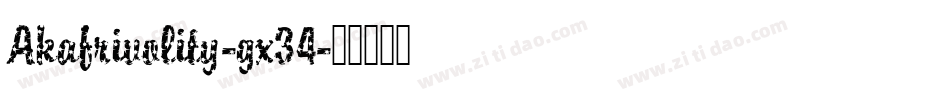 Akafrivolity-gx34字体转换