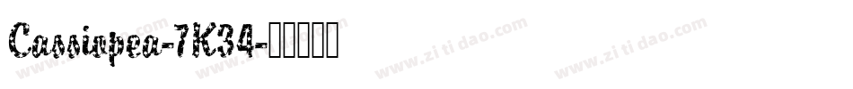 Cassiopea-7K34字体转换