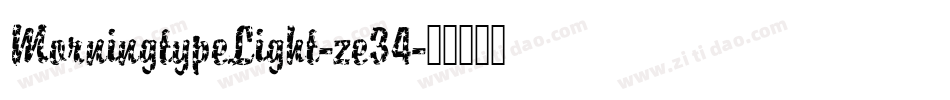 MorningtypeLight-ze34字体转换