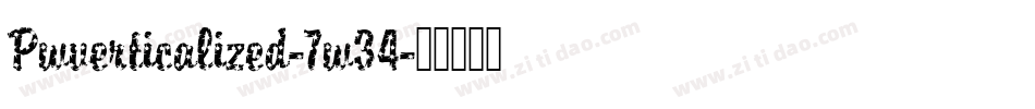 Pwverticalized-7w34字体转换