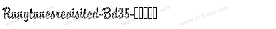 Runytunesrevisited-Bd35字体转换