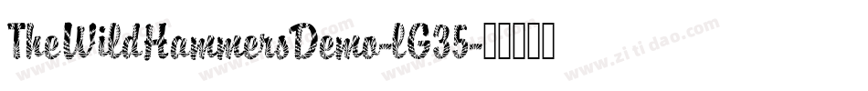 TheWildHammersDemo-lG35字体转换