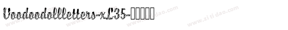 Voodoodollletters-xL35字体转换