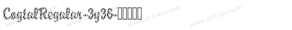 CogtalRegular-3y36字体转换