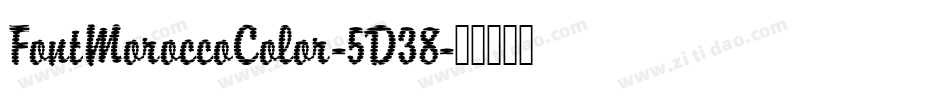 FontMoroccoColor-5D38字体转换