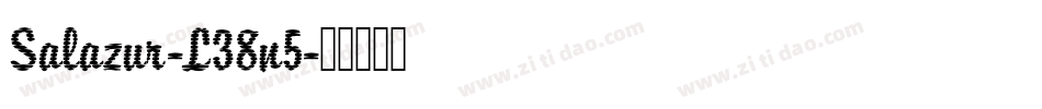 Salazur-L38n5字体转换
