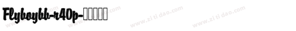 Flyboybb-r40p字体转换