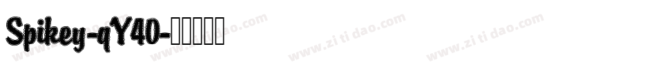 Spikey-qY40字体转换
