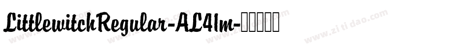 LittlewitchRegular-AL41m字体转换
