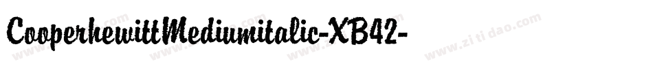 CooperhewittMediumitalic-XB42字体转换