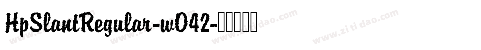 HpSlantRegular-wO42字体转换