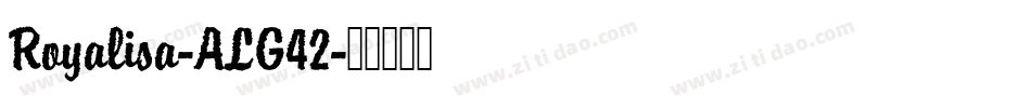 Royalisa-ALG42字体转换