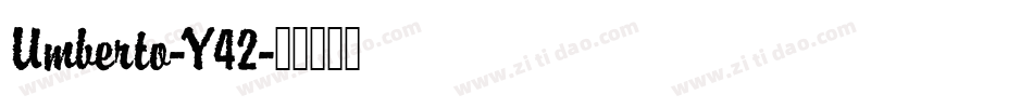 Umberto-Y42字体转换