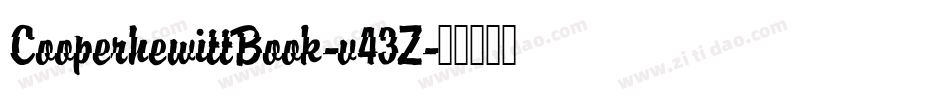 CooperhewittBook-v43Z字体转换