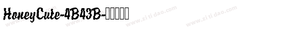 HoneyCute-4B43B字体转换
