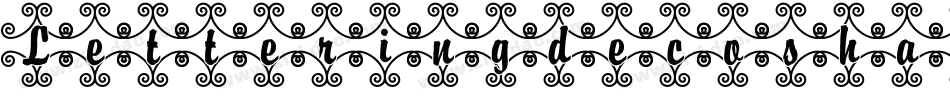 Letteringdecoshadow-wJ46字体转换
