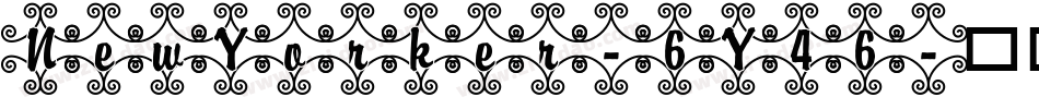 NewYorker-6Y46字体转换