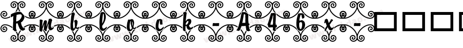 Rmblock-A46x字体转换