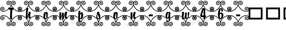Thompson-gw46字体转换