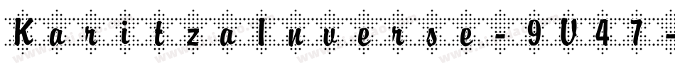 KaritzaInverse-9V47字体转换