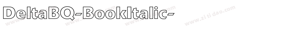 DeltaBQ-BookItalic字体转换