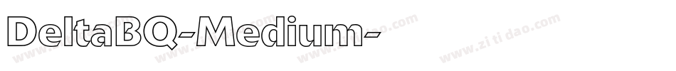 DeltaBQ-Medium字体转换