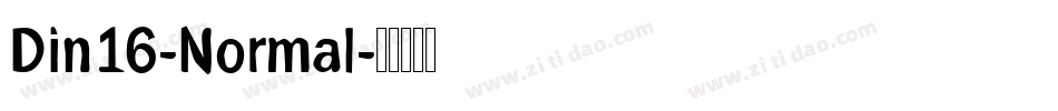 Din16-Normal字体转换
