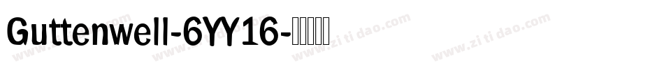 Guttenwell-6YY16字体转换
