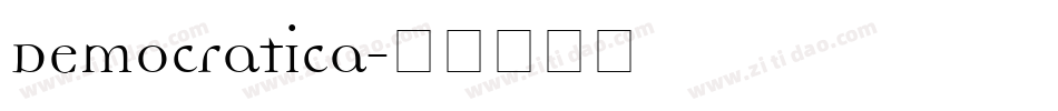Democratica字体转换