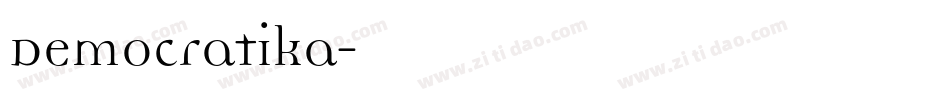 Democratika字体转换
