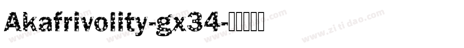 Akafrivolity-gx34字体转换