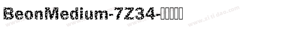 BeonMedium-7Z34字体转换