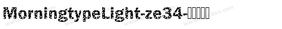 MorningtypeLight-ze34字体转换