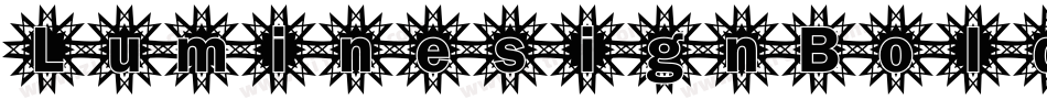 LuminesignBold-zX50字体转换