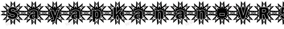 Sayapkanan-VR50字体转换