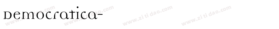 Democratica字体转换